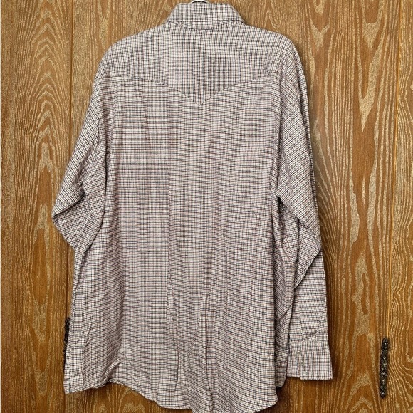 Woolrich XXL Mens‎ 100% Cotton Plaid Western Pearl Snap Long Sleeve Shirt - Picture 8 of 9